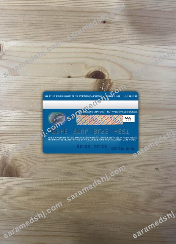 Cabo Verde Banco Inter-Atlântico bank mastercard photolook back